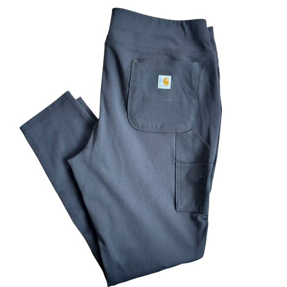 Carhartt Women’s Utility Work Pants Black XL 16/18 Regular Stretch Pockets - Picture 3 of 8